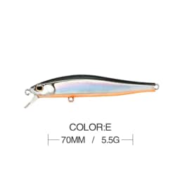 7cm 5.5g Fishing Lure Minnow Wobbler Sinking Trolling Jerkbait Swimbait Artificial Hard Bait Stream Fishing Trout Bait Bass Bait