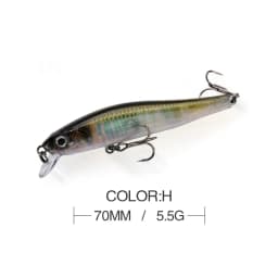 7cm 5.5g Fishing Lure Minnow Wobbler Sinking Trolling Jerkbait Swimbait Artificial Hard Bait Stream Fishing Trout Bait Bass Bait