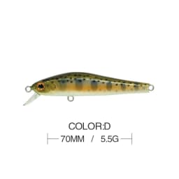 7cm 5.5g Fishing Lure Minnow Wobbler Sinking Trolling Jerkbait Swimbait Artificial Hard Bait Stream Fishing Trout Bait Bass Bait