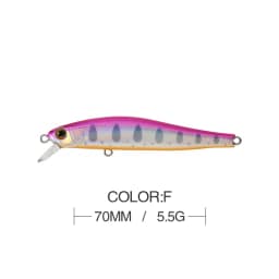 7cm 5.5g Fishing Lure Minnow Wobbler Sinking Trolling Jerkbait Swimbait Artificial Hard Bait Stream Fishing Trout Bait Bass Bait