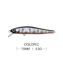 7cm 5.5g Fishing Lure Minnow Wobbler Sinking Trolling Jerkbait Swimbait Artificial Hard Bait Stream Fishing Trout Bait Bass Bait