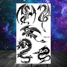 Anchor Pirate Skull Temporary Tattoos For Women Adult Men Kids Boy Astronaut Ship Seahorse Fake Tattoo Neck Arm Hand Small Tatoo