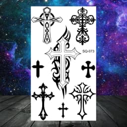 Anchor Pirate Skull Temporary Tattoos For Women Adult Men Kids Boy Astronaut Ship Seahorse Fake Tattoo Neck Arm Hand Small Tatoo