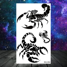 Anchor Pirate Skull Temporary Tattoos For Women Adult Men Kids Boy Astronaut Ship Seahorse Fake Tattoo Neck Arm Hand Small Tatoo