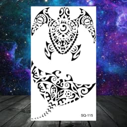 Anchor Pirate Skull Temporary Tattoos For Women Adult Men Kids Boy Astronaut Ship Seahorse Fake Tattoo Neck Arm Hand Small Tatoo