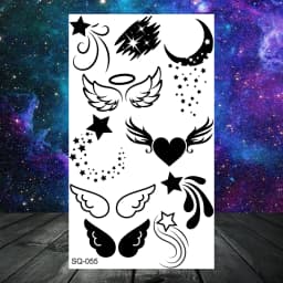 Anchor Pirate Skull Temporary Tattoos For Women Adult Men Kids Boy Astronaut Ship Seahorse Fake Tattoo Neck Arm Hand Small Tatoo
