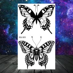 Anchor Pirate Skull Temporary Tattoos For Women Adult Men Kids Boy Astronaut Ship Seahorse Fake Tattoo Neck Arm Hand Small Tatoo