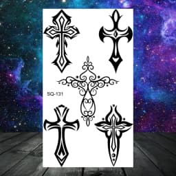 Anchor Pirate Skull Temporary Tattoos For Women Adult Men Kids Boy Astronaut Ship Seahorse Fake Tattoo Neck Arm Hand Small Tatoo
