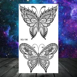 Anchor Pirate Skull Temporary Tattoos For Women Adult Men Kids Boy Astronaut Ship Seahorse Fake Tattoo Neck Arm Hand Small Tatoo