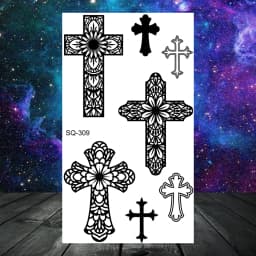 Anchor Pirate Skull Temporary Tattoos For Women Adult Men Kids Boy Astronaut Ship Seahorse Fake Tattoo Neck Arm Hand Small Tatoo