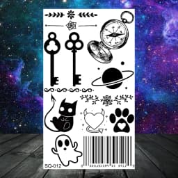 Anchor Pirate Skull Temporary Tattoos For Women Adult Men Kids Boy Astronaut Ship Seahorse Fake Tattoo Neck Arm Hand Small Tatoo