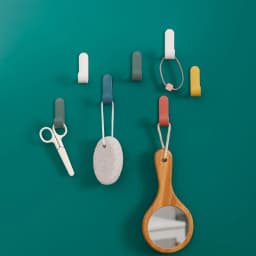 4PCS /1PC Towel Hook Plastic Door Hanger Self Adhesive Wall Hanger Hat Racks Key Hanger Wall Organizer Home Decor Key Holder