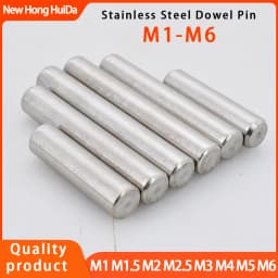 M1 M1.5 M2 M2.5 M3 M3.5 M4 M5 M6 Cylindrical Pin Locating Dowel Shaft Solid Fixing Metal Rod 304 Stainless Steel Fixed Lock Pin