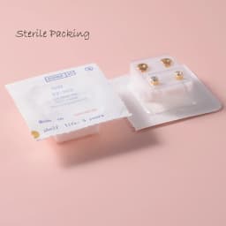 1Pair Fashion Surgical Steel Sterile Ear Piercing 24K Gold Plated Nickel-free Ear Cartilage Tragus Studs Earring Puncture Jewery