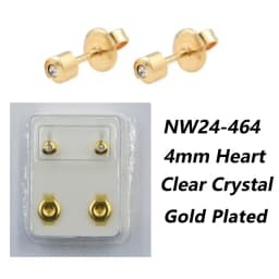 1Pair Fashion Surgical Steel Sterile Ear Piercing 24K Gold Plated Nickel-free Ear Cartilage Tragus Studs Earring Puncture Jewery