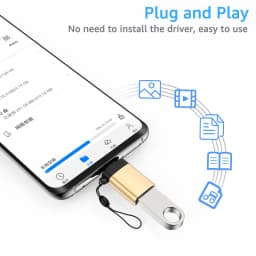 Micro USB 3.0 OTG Adapter USB 3.0 Female to Micro USB Male Connector Aluminum Alloy On the Go Converter Data Sync Cable