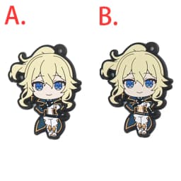 Genshin Impact Game Kaeya Kazuha Diluc Ganyu Ayaka Tartaglia Venti Hu Tao Albedo Bennett Raiden Shogun PVC Strap Keychain