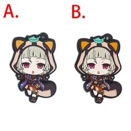 Genshin Impact Game Kaeya Kazuha Diluc Ganyu Ayaka Tartaglia Venti Hu Tao Albedo Bennett Raiden Shogun PVC Strap Keychain