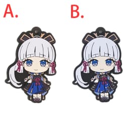 Genshin Impact Game Kaeya Kazuha Diluc Ganyu Ayaka Tartaglia Venti Hu Tao Albedo Bennett Raiden Shogun PVC Strap Keychain