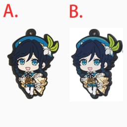 Genshin Impact Game Kaeya Kazuha Diluc Ganyu Ayaka Tartaglia Venti Hu Tao Albedo Bennett Raiden Shogun PVC Strap Keychain
