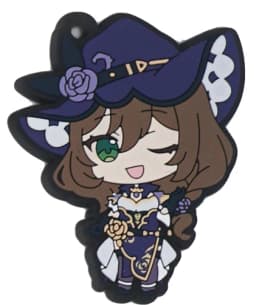 Genshin Impact Game Kaeya Kazuha Diluc Ganyu Ayaka Tartaglia Venti Hu Tao Albedo Bennett Raiden Shogun PVC Strap Keychain