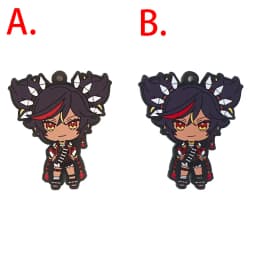 Genshin Impact Game Kaeya Kazuha Diluc Ganyu Ayaka Tartaglia Venti Hu Tao Albedo Bennett Raiden Shogun PVC Strap Keychain
