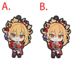 Genshin Impact Game Kaeya Kazuha Diluc Ganyu Ayaka Tartaglia Venti Hu Tao Albedo Bennett Raiden Shogun PVC Strap Keychain