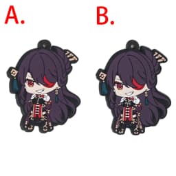 Genshin Impact Game Kaeya Kazuha Diluc Ganyu Ayaka Tartaglia Venti Hu Tao Albedo Bennett Raiden Shogun PVC Strap Keychain