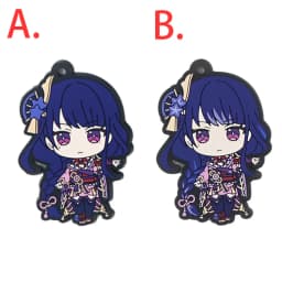 Genshin Impact Game Kaeya Kazuha Diluc Ganyu Ayaka Tartaglia Venti Hu Tao Albedo Bennett Raiden Shogun PVC Strap Keychain