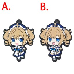 Genshin Impact Game Kaeya Kazuha Diluc Ganyu Ayaka Tartaglia Venti Hu Tao Albedo Bennett Raiden Shogun PVC Strap Keychain
