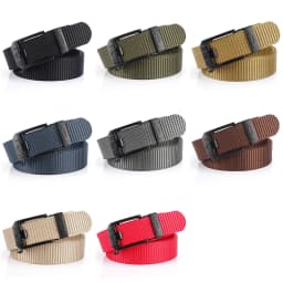 HSSEE New Casual Belt for Men 3mm Tight Nylon Tactical Outdoor Belt Metal Automatic Buckle Jeans Waistband Girdle Male Gift