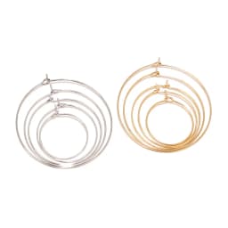 20pcs/Lot Gold Stainless Steel Circle Earwire Hoops Loop Earrings for DIY Dangle Earring Jewelry Making Supplies 20mm 30mm 40mm