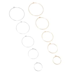 20pcs/Lot Gold Stainless Steel Circle Earwire Hoops Loop Earrings for DIY Dangle Earring Jewelry Making Supplies 20mm 30mm 40mm