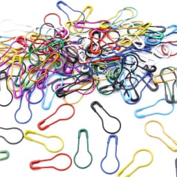 100pcs Mix Safety Pins Metal Gourd Pins Crochet Locking Knitting Cross Stitch Marker Tag Clips Hangtag DIY Sewing Tools Needle