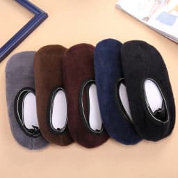 Qisin 1Pair New Arrived Fashion Warm Antiskid Thick Home Floor Socks Woman Warm Slippers Solid Color Sock Bedroom Shoes Slippers