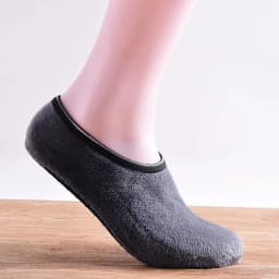 Qisin 1Pair New Arrived Fashion Warm Antiskid Thick Home Floor Socks Woman Warm Slippers Solid Color Sock Bedroom Shoes Slippers