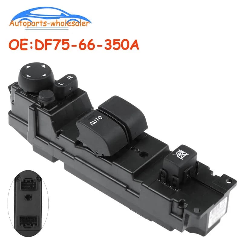 Car DF75-66-350A DF7566350A 03124270 For Mazda 2 Mazda 6 2008-2012 Front Left Power Window Switch With Auto Folding Function