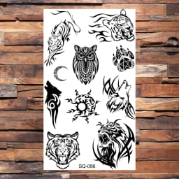 Badge Pirate Temporary Tattoos For Men Adults Realistic Infinite Pirate Ship Lighthouse Fake Tattoo Sticker Body Arm Tatoos DIY