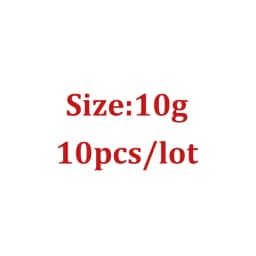 10pcs/lot Fishing Cheburashka Sinker Jig Head Bullet Weights Lead Sinker For Soft Lure Quick Change Fishing Accessories 2g-12g
