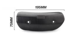 40-63mm Diameter Motorcycle Exhaust Muffler Carbon Fiber Protector Heat Shield Cover Guard Anti-scalding Cover For CB650F Z900