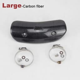 40-63mm Diameter Motorcycle Exhaust Muffler Carbon Fiber Protector Heat Shield Cover Guard Anti-scalding Cover For CB650F Z900