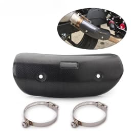 40-63mm Diameter Motorcycle Exhaust Muffler Carbon Fiber Protector Heat Shield Cover Guard Anti-scalding Cover For CB650F Z900
