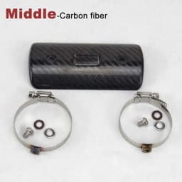 40-63mm Diameter Motorcycle Exhaust Muffler Carbon Fiber Protector Heat Shield Cover Guard Anti-scalding Cover For CB650F Z900