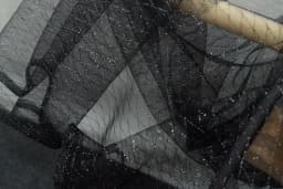 150cm Wide 1meter/lot Thin Tulle Fabric Veil Lace Fabric Material Grid Black White Gold Silver Thread Decoration X1087