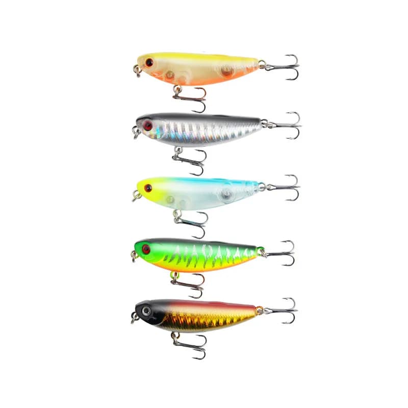 1pcs 57mm 4.7g Sparrow Pencil Surface Fishing Lure Wobblers Topwater Fishing Top Walkers The Best Bass Surface minnow hard bait