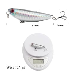 1pcs 57mm 4.7g Sparrow Pencil Surface Fishing Lure Wobblers Topwater Fishing Top Walkers The Best Bass Surface minnow hard bait
