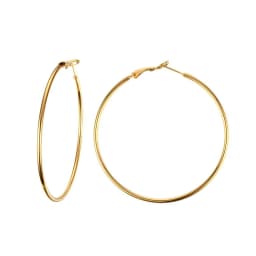Dainty Twisted Stainless Steel Hoop Earrings for Women, Gold Color Plating Circle Round Ear Clip Accessory Mother's Day Gift