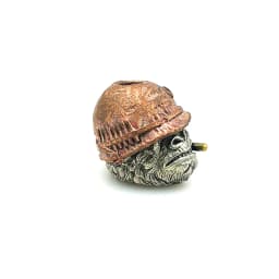 White Brass Copper Monkey Knife Beads EDC Paracord Tools Skull Lanyard Pendants Key Rings Zipper Pull DIY Accessories Charms