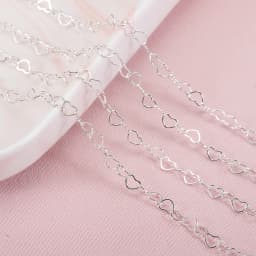5Meters 1Meter 3mm Necklace Love Heart Chain Silver Gold Copper Link Chains Bracelet for Jewelry Making DIY Components Handmade
