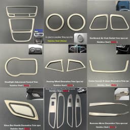 For Buick Encore OPEL VAUXHALL MOKKA 2013-2016 Car Styling Interior Panel Kit Decorative Sticker Cover Trim Auto Accessories